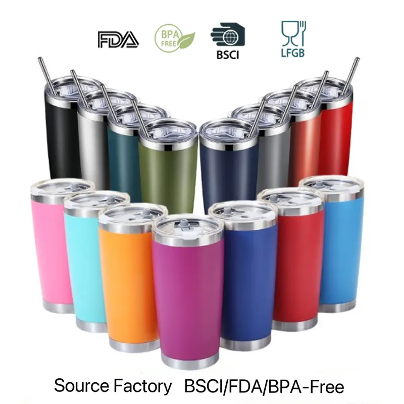 Amazon 20oz Vacuum Insulation Tumbler Premium Insulated Coffee Cup with Lid Option