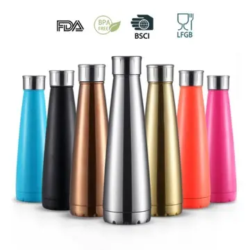 New Model Double Wall Insulated 304(18/8) SS Cone-shape Cola Bottle