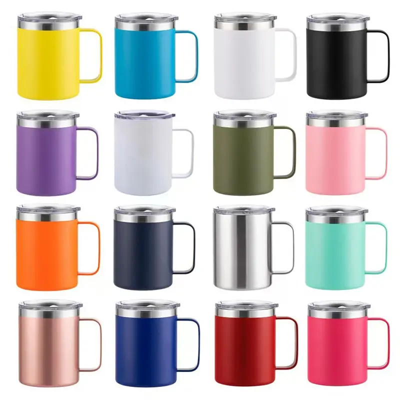 10oz_12oz_16oz_24oz Vacuum Handle Cup 304 SS Insulated Coffee Mug Beer Mug
