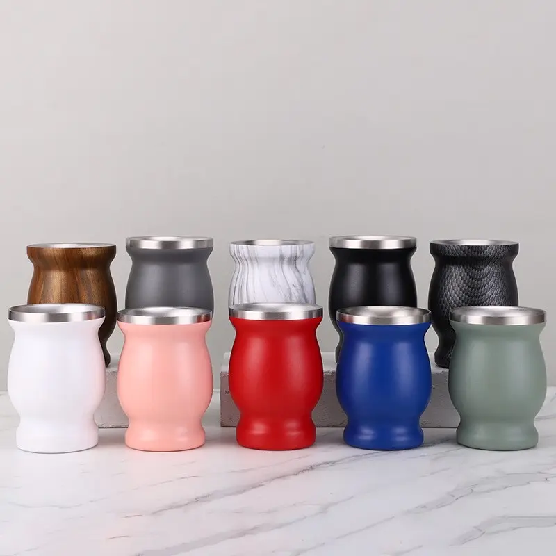 Yerba Mate Gourd 8oz Mini Insulated cup Factory